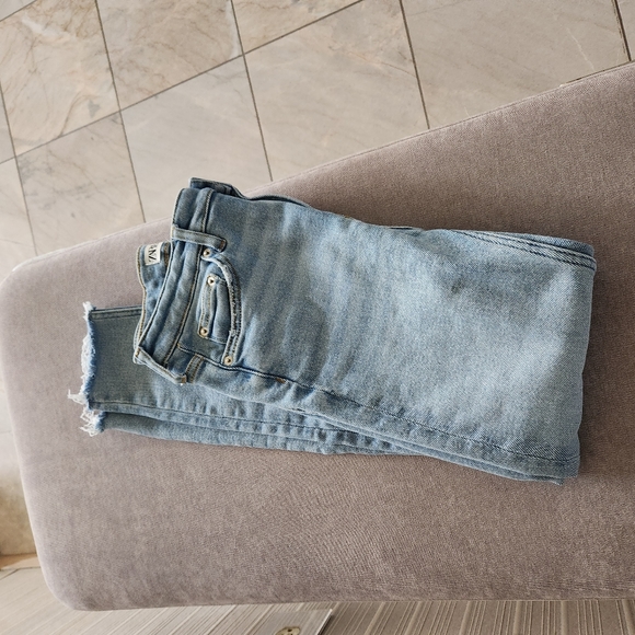 ZARA Super Stretch Skinny Raw Ankle Jeans 4 - Picture 6 of 10